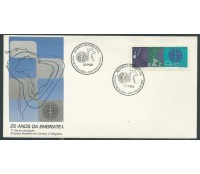 Fdc513/90 25 Anos da Embratel Carimbo SP 14.117