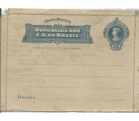 1907 Carta Bilhete - CB-80  -  200 reis , selo fixo 15.348