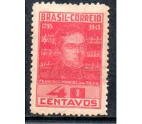 C203 150 Anos do Nasc. de Francisco Manoel da Silva, Autor do Hino Nacional,15.819 Novo, Filigrana "O"