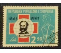 Albânia 1965 carimbado 18,424,o Carimbo poderá ser outro 