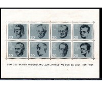 Alemanha Bundespost 1964 Bloco 02 novo 22.396