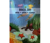 2011 Coleção Anual dos Correios Completa: 54 comemorativos, 4 regulares e 6 blocos 23.104 