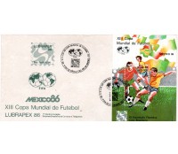 Fdc389 - 1986 Copa do Mundo no México, Bloco 71 23.353