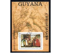 Guiana 1989 - 23.899 carimbado com goma 