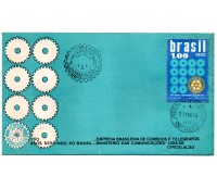 Fdc 012/1973 Rotary 50 Anos 24.843 Carimbos São Paulo