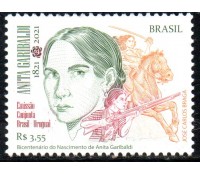 C4003 SELO BICENTENÁRIO DO NASCIMENTO DE ANITA GARIBALDI - 2021 - MINT 25.104                