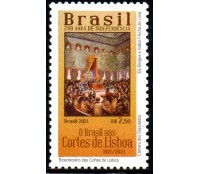 C4002 SELO 200 ANOS DE INDEPENDÊNCIA - 200 ANOS DO BRASIL NAS CORTES DE LISBOA - 2021 - MINT 25.111