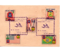 1945 Brasil Vitória dos Aliados "A Paz voltou a reinar sobre a terra" 25.143