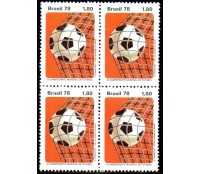 1978 Quadra C1031 XI Campeonato Mundial de Futebol na Argentina 25.274 Mint