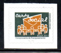 R856 Carta Social - Comprovante de Franqueamento 25.544 Mint