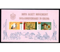 Ghana 1967  50° Aniversário do Movimento dos Escoteiros 25.632 Mint