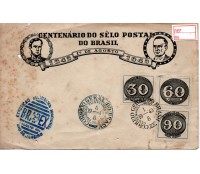 1948 Centenário do Selo Postal do Brasil 25.981 - PEÇA DIFÍCIL 