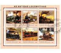 2001 Guiné Bissau 2001 Locomotivas 26.995 - Carimbado sem uso