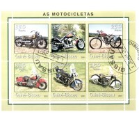 2001 Guiné Bissau "Motocicletas" 27.003 Carimbados sem Uso