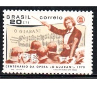 C667 - 1970  100 Anos da Ópera  "O Guarani De Antonio Carlos Gomes " 27.200 Mint