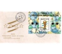 Fdc 635/1994 Tetracampeão Mundial de Futebol - Bloco 98 - 27.284