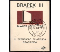 1978 B41 Brapex III Exposição Filatélica Brasileira 27.394 CBC Brasilia