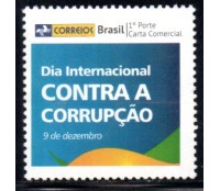 PB003 Selo Personalizado Dia Internacional Contra a Corrupção 2013 Logo Antiga 27.758 