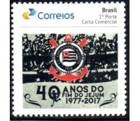 PB080 Selo Personalizados 2017 - 40 Anos do Fim do Jejum 27.777 