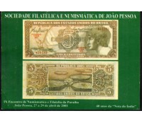 Postal da Sociedade Filatélica e Numismtica de João Pessoa - PB 28.322