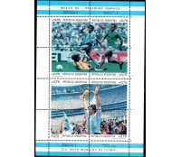 Argentina 1986 Bloco mint XIII Copa Mundial de Futebol 28.708