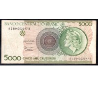 Brasil C222 Sob 1990 Cinco Mil Cruzeiros 29.990