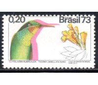 C783 Beija-flor e Ipê novo 30.255- Desclocamento do picote acima