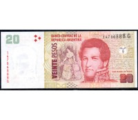 Argentina 2015 Série G -FE 20 pesos 30.314