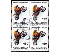 San Marino 1984 quadra carimbada motocicletas 30.324