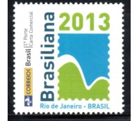 PB0001 Selo Personalizado Brasiliana Logomarca antiga I 2013 Rio de Janeiro 30.379