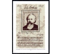 1983 Bloco 67 150 Anos do Nascimento do compositor Johannes Brahms 31.213 Mint