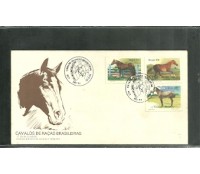 FDC355/1985 - Cavalos de Raças Brasileiras CONTÉM ALGUMAS MANCHAS LEVES 602