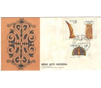 FDC195  ANO 1980  ARTE INDÍGENA  CARIMBO BA -FC07048 SEM MANCHAS, O ENVELOPE É OUTRO