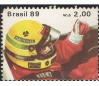 C1625  AYRTON SENA Destacado do Bloco 79 - 7177 M