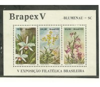 B51 Brapex V - Blumenau , Orquídeas, mint  864